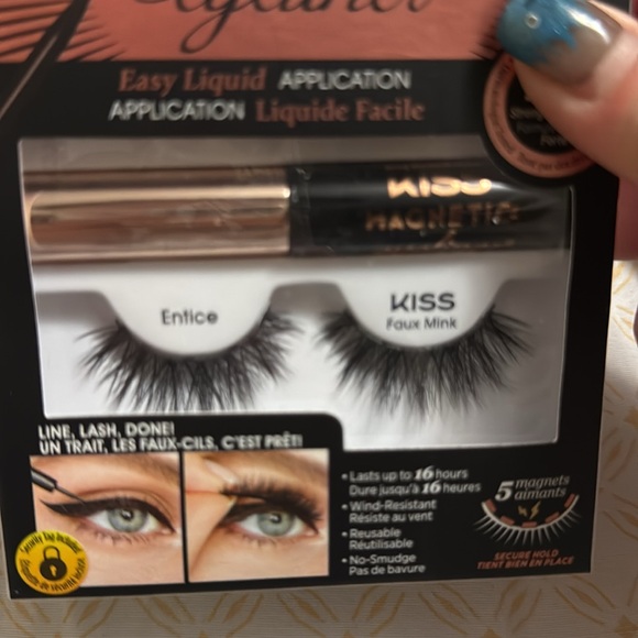 KISS MAGNETIC EYELASH SET OF 2 + Magnetic Liner- BRAND NEW SEALED IN BOX -BUNDLE - Picture 8 of 14